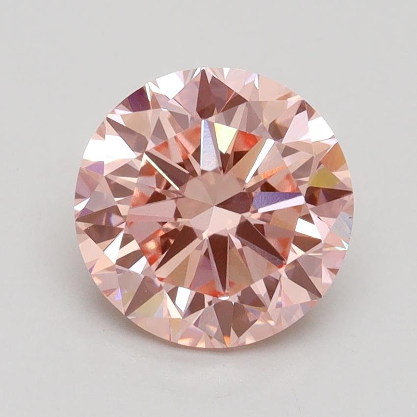 2.02 Ct. Fancy Intense Pink Round Lab Grown Diamond