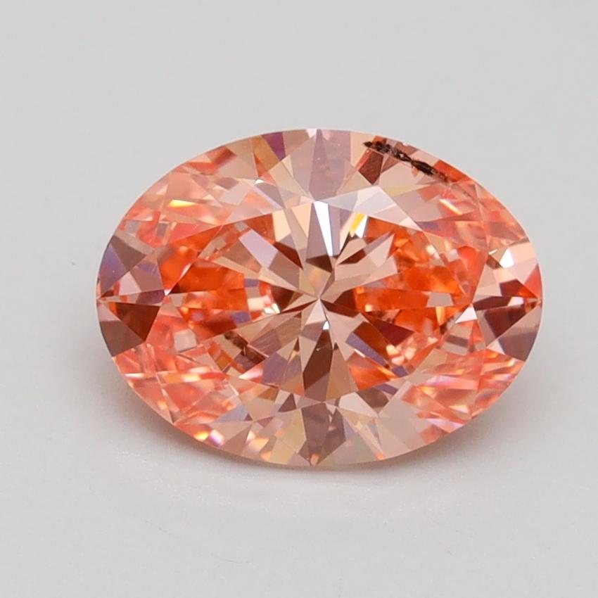 1.50 Ct. Fancy Vivid Pink Oval Lab Grown Diamond