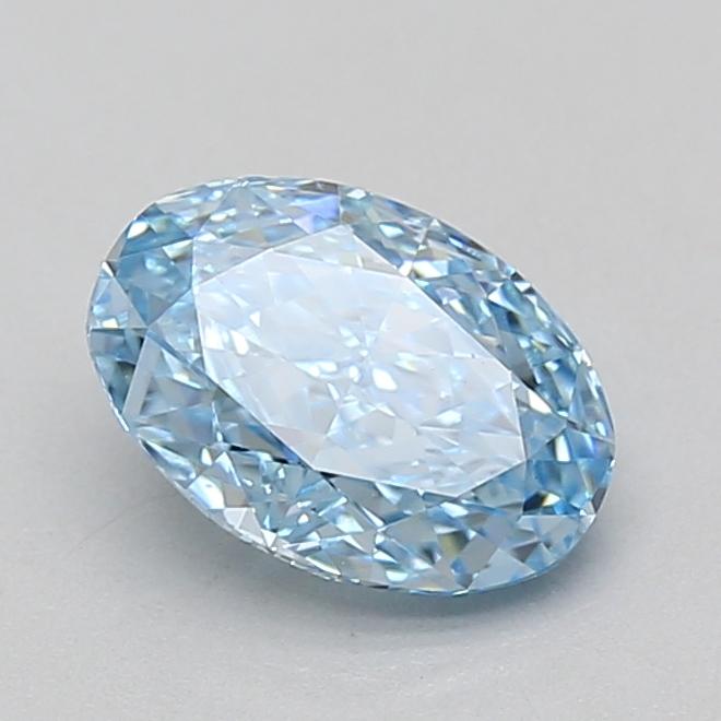 1.56 Ct. Fancy Vivid Blue Oval Lab Grown Diamond