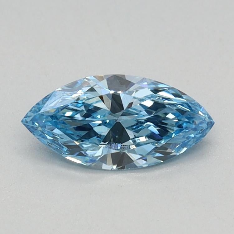 0.34 Ct. Fancy Vivid Blue Marquise Lab Grown Diamond
