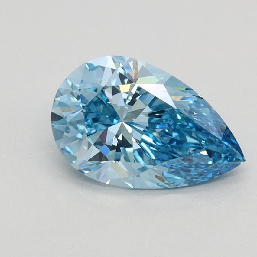 1.06 Ct. Fancy Vivid Blue Pear Lab Grown Diamond