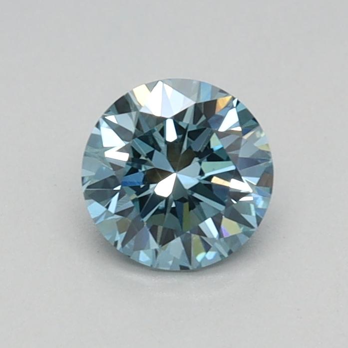 0.38 Ct. Fancy Vivid Blue Round Lab Grown Diamond