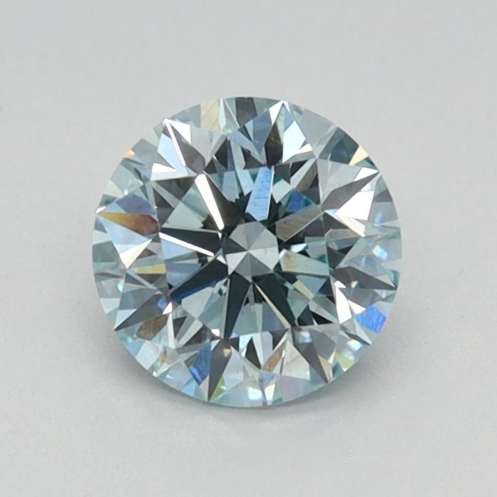 0.65 Ct. Fancy Intense Blue Round Lab Grown Diamond