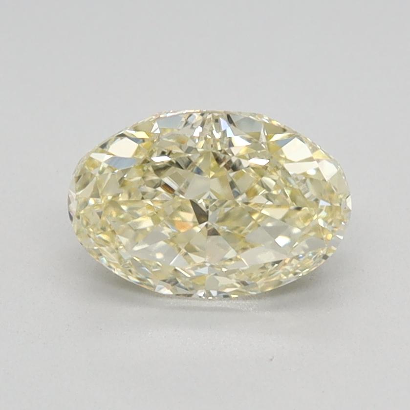 0.84 Ct. Fancy Light Yellow Oval Lab Grown Diamond