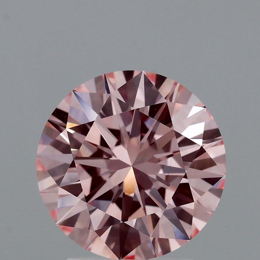 2.51 Ct. Fancy Vivid Pink Round Lab Grown Diamond