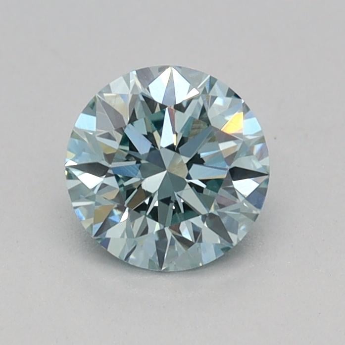 0.32 Ct. Fancy Intense  Green Round Lab Grown Diamond