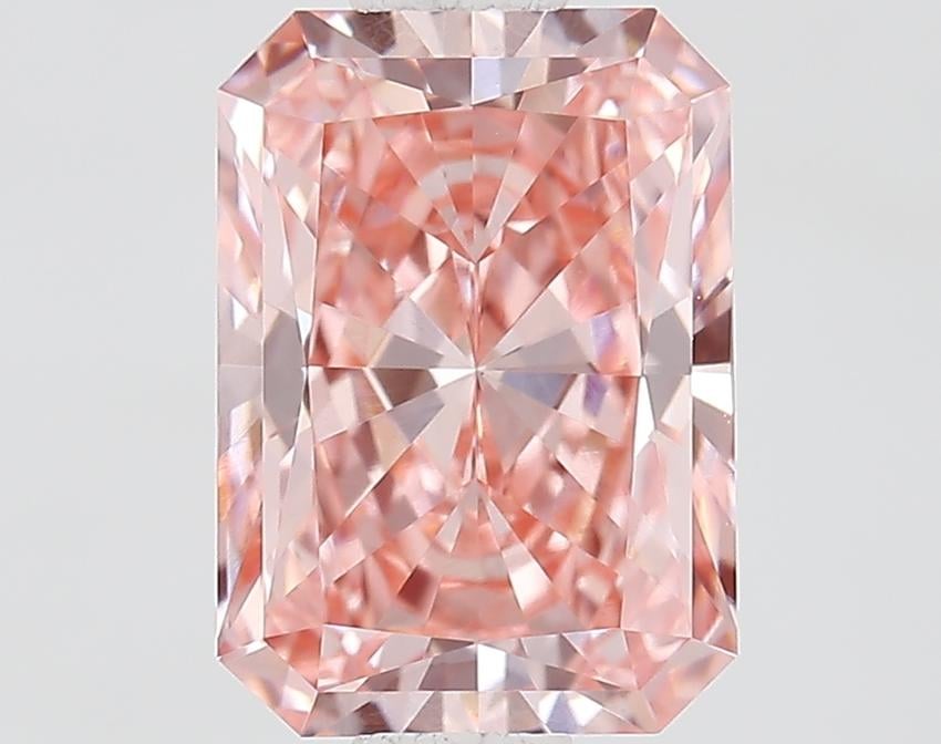 1.08 Ct. Fancy Vivid Pink Radiant Lab Grown Diamond