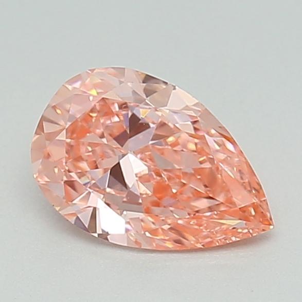 0.35 Ct. Fancy Vivid  Pink Pear Lab Grown Diamond