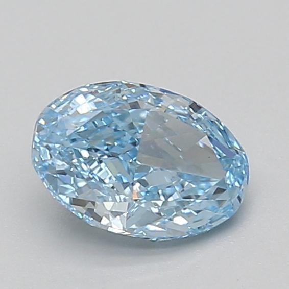 1.00 Ct. Fancy Vivid Blue Oval Lab Grown Diamond