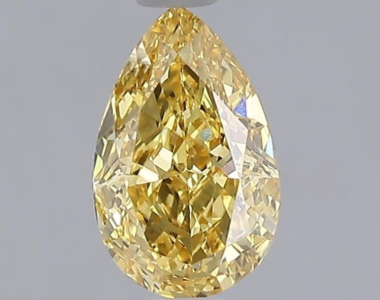 1.05 Ct. Fancy Vivid Yellow Yellow Pear Lab Grown Diamond