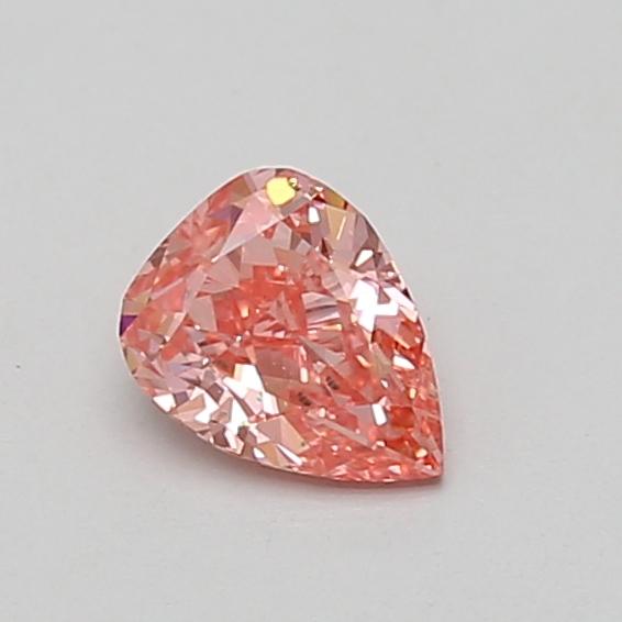 0.51 Ct. Fancy Vivid Pink Pear Lab Grown Diamond