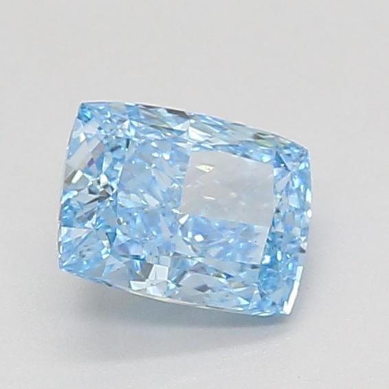 1.01 Ct. Fancy Vivid Blue Cushion Lab Grown Diamond