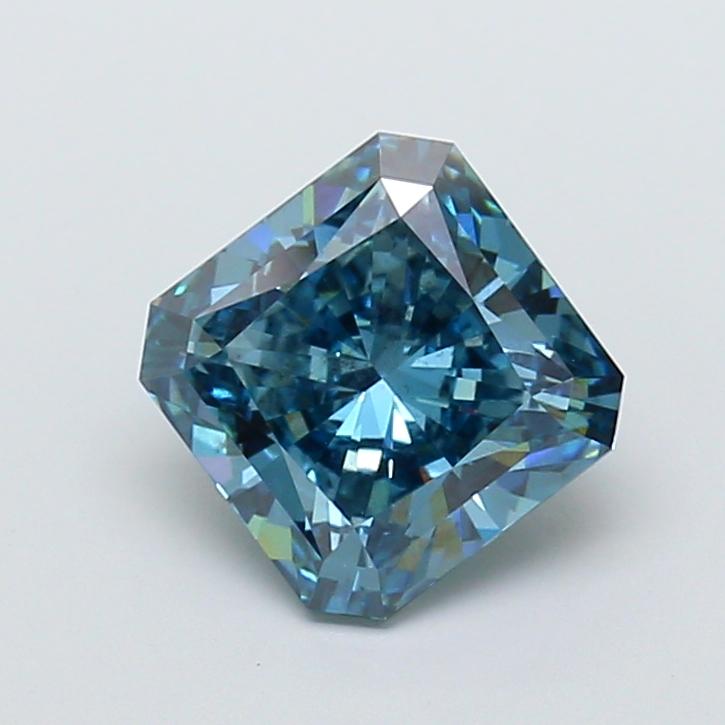 3.01 Ct. Fancy Vivid Blue Radiant Lab Grown Diamond