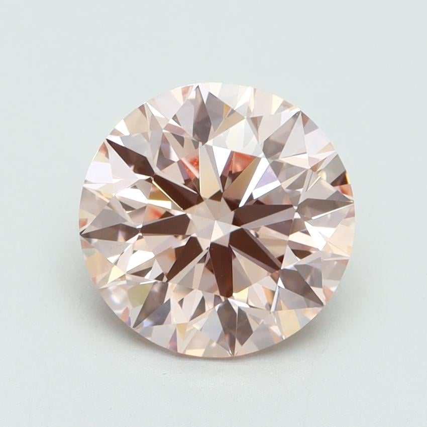 3.41 Ct. Fancy Intense Pink Round Lab Grown Diamond