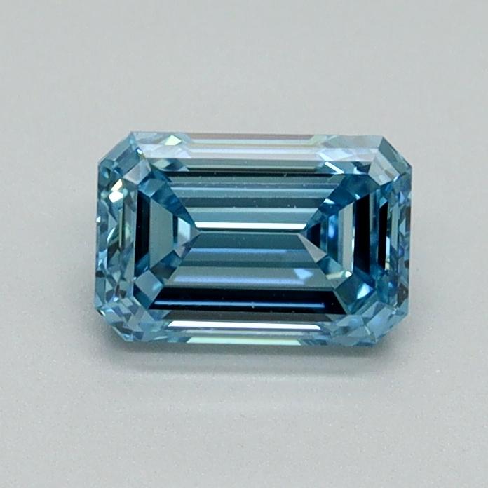 0.70 Ct. Fancy Vivid Blue Emerald Lab Grown Diamond