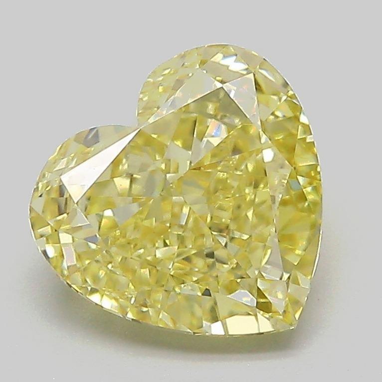 2.32 Ct. Fancy Intense  Yellow Heart Lab Grown Diamond