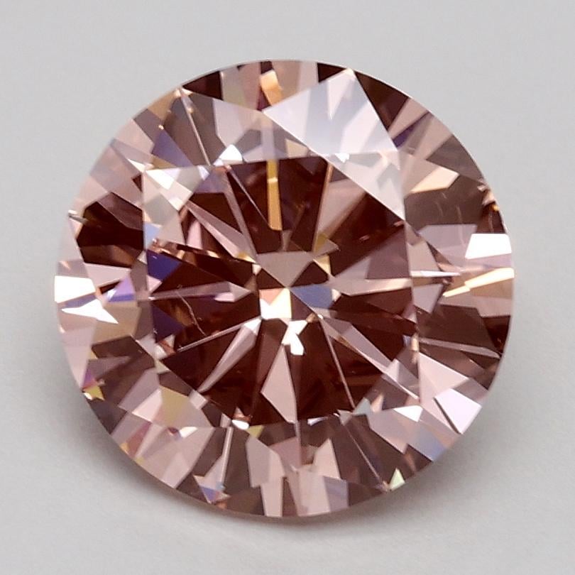 1.70 Ct. Fancy Intense Pink Round Lab Grown Diamond
