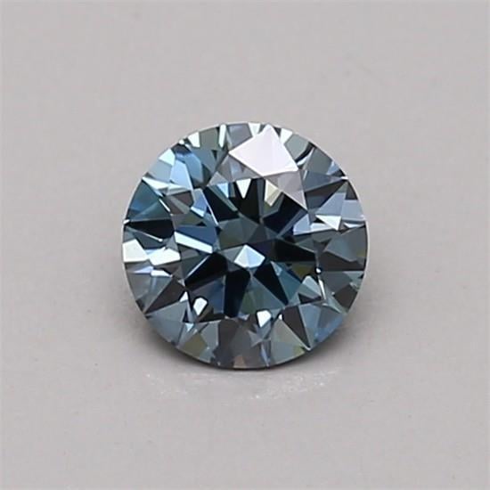 0.32 Ct. Fancy Intense Blue Round Lab Grown Diamond