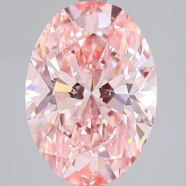4.01 Ct. Fancy Vivid Pink Oval Lab Grown Diamond