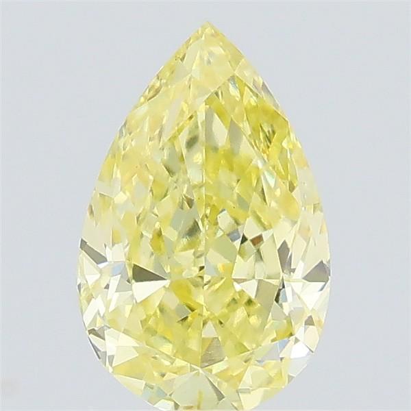 0.71 Ct. Fancy Yellow Pear Lab Grown Diamond