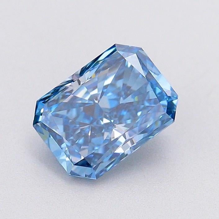 1.07 Ct. Fancy Vivid Blue Radiant Lab Grown Diamond