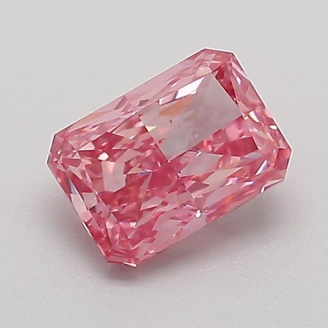 0.74 Ct. Fancy Intense Purplish Pink Radiant Lab Grown Diamond