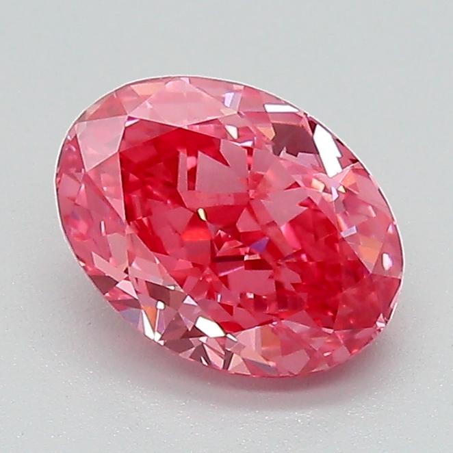 1.21 Ct. Fancy Vivid Pink Oval Lab Grown Diamond