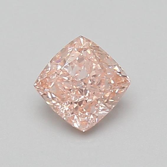 0.59 Ct. Fancy Vivid Pink Cushion Lab Grown Diamond