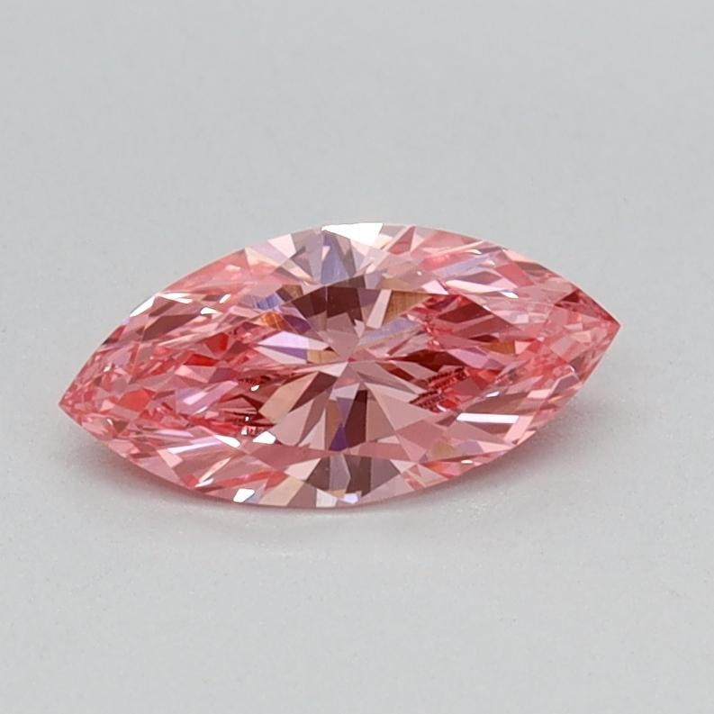 0.42 Ct. Fancy Vivid Pink Marquise Lab Grown Diamond