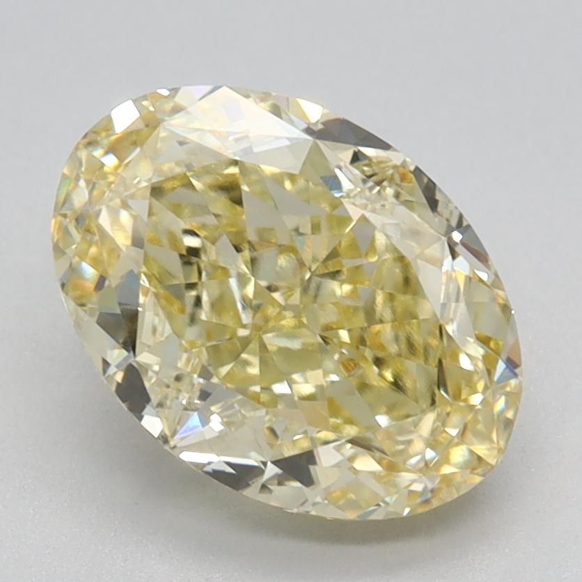 2.19 Ct. Fancy Intense Yellow Oval Lab Grown Diamond