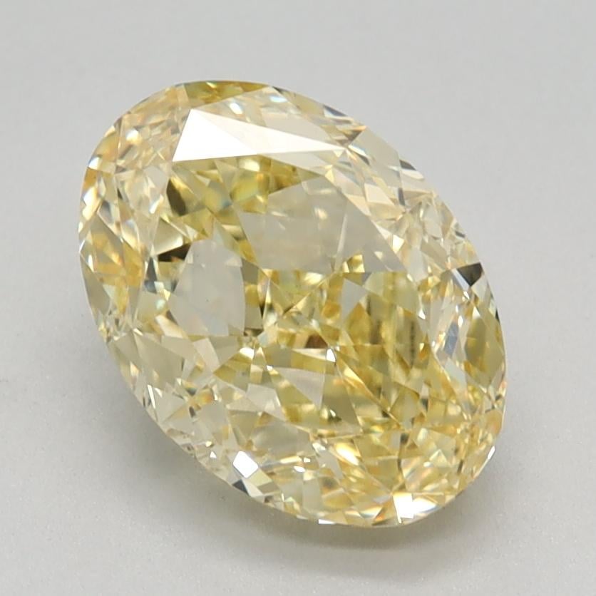 1.83 Ct. Fancy Intense Yellow Oval Lab Grown Diamond