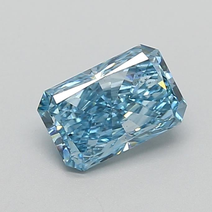 1.47 Ct. Fancy Vivid  Blue Radiant Lab Grown Diamond