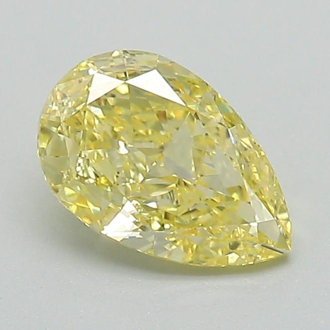 1.00 Ct. Fancy Vivid Yellow Pear Lab Grown Diamond