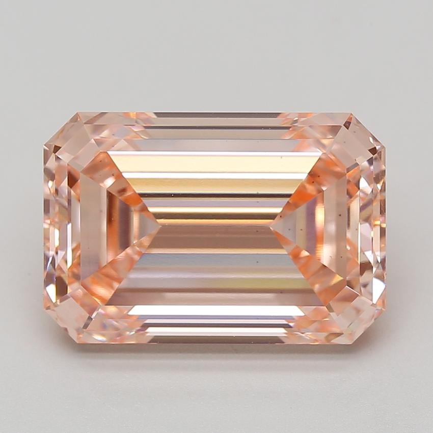 11.46 Ct. Fancy Vivid Pink Emerald Lab Grown Diamond