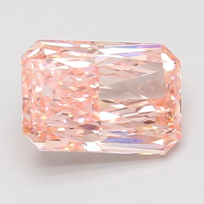 2.58 Ct. Fancy Vivid Pink Radiant Lab Grown Diamond