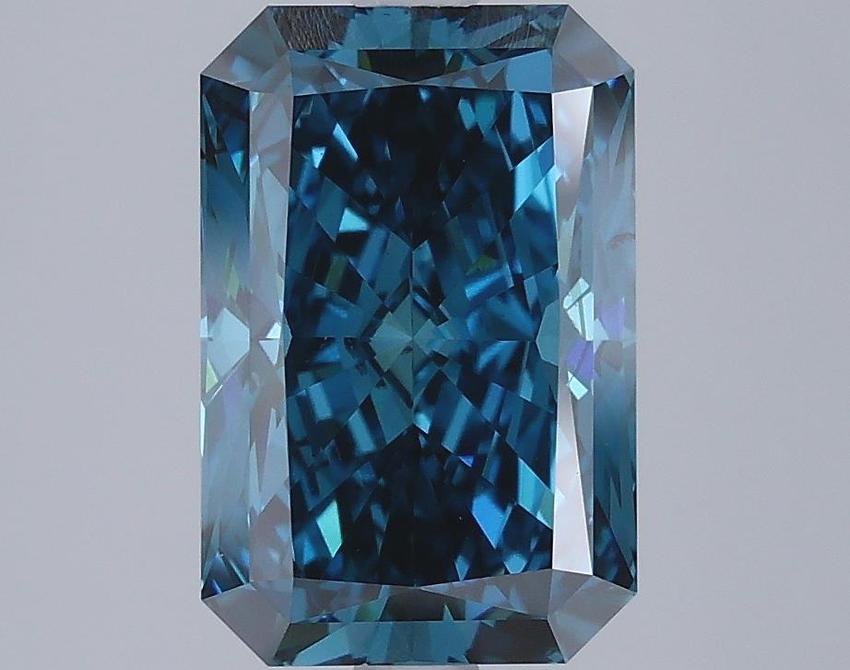 3.01 Ct. Fancy Vivid Blue Radiant Lab Grown Diamond
