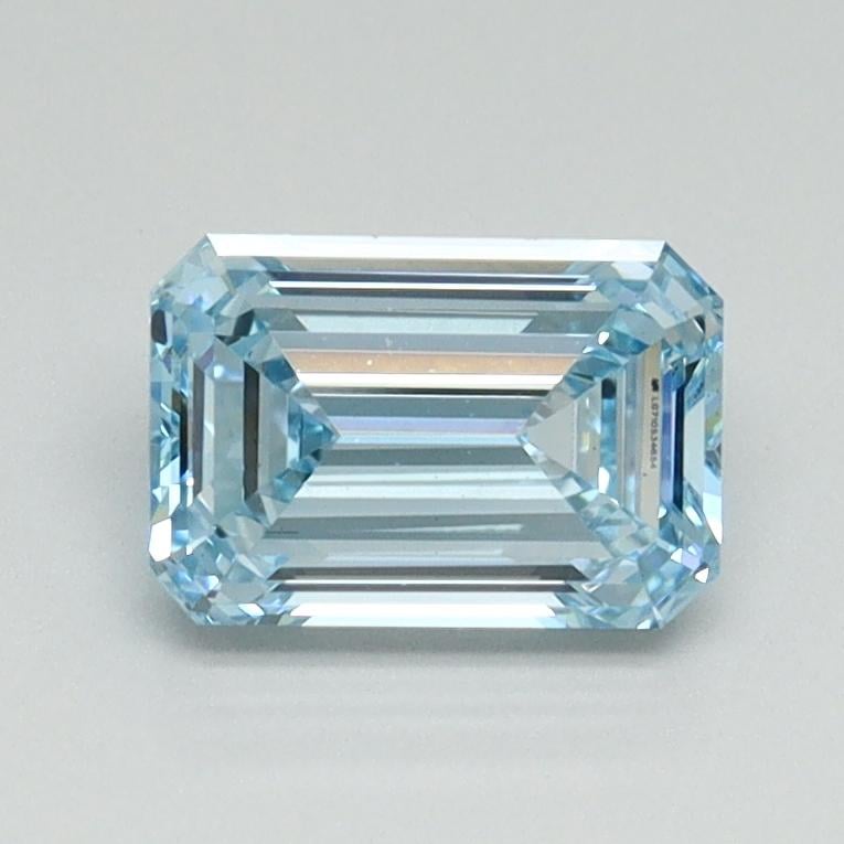 1.03 Ct. Fancy Intense Blue Emerald Lab Grown Diamond