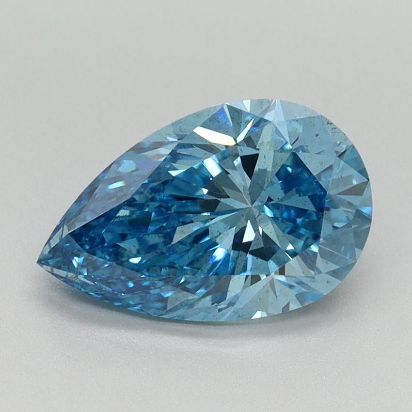 2.05 Ct. Fancy Vivid Blue Pear Lab Grown Diamond