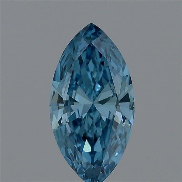 0.35 Ct. Fancy Vivid  Blue Marquise Lab Grown Diamond