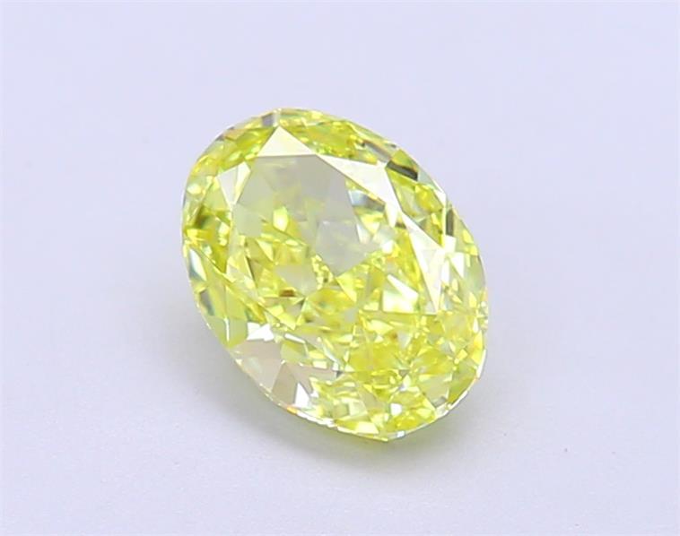 1.07 Ct. Fancy Vivid Yellow Oval Lab Grown Diamond