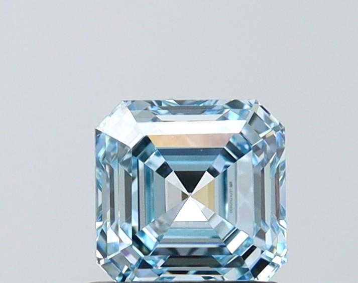 1.06 Ct. Fancy Intense Blue Asscher Lab Grown Diamond