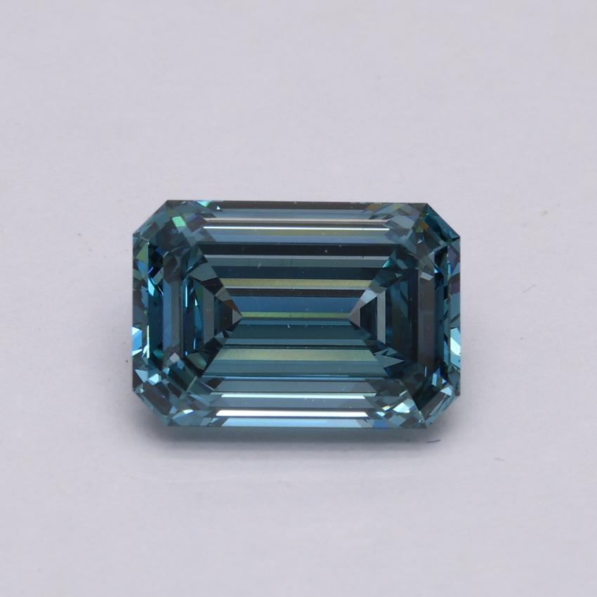 3.03 Ct. Fancy Intense Blue Emerald Lab Grown Diamond