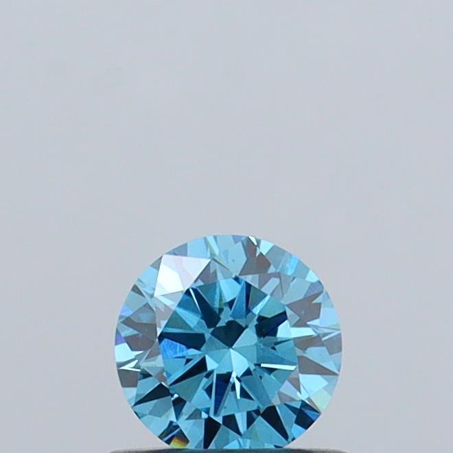 0.52 Ct. Fancy Vivid  Blue Round Lab Grown Diamond
