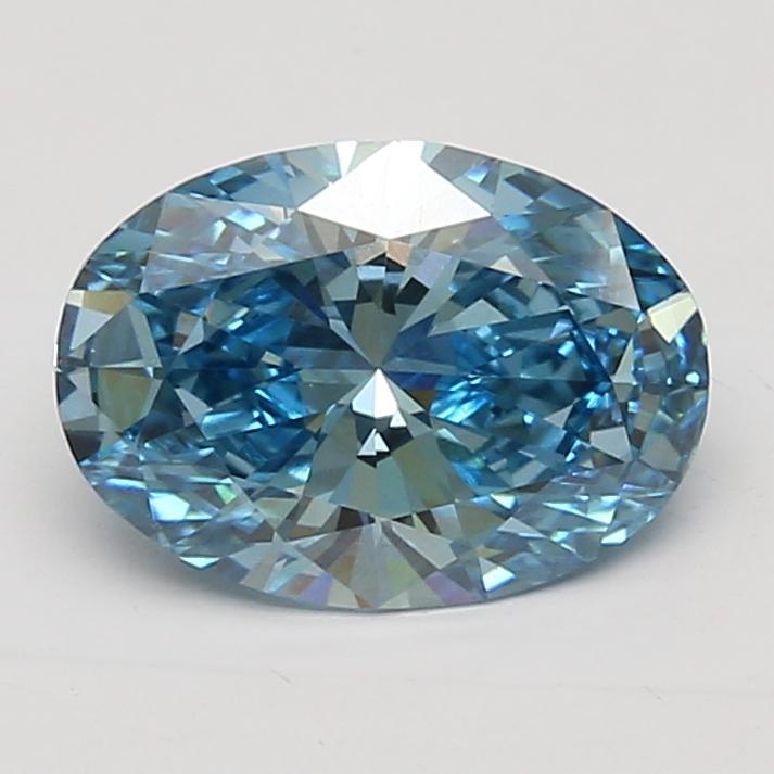 2.00 Ct. Fancy Blue Oval Lab Grown Diamond
