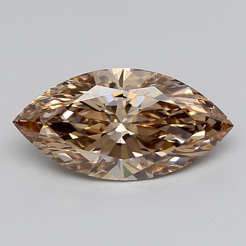 2.54 Ct. Light  Brown Marquise Lab Grown Diamond
