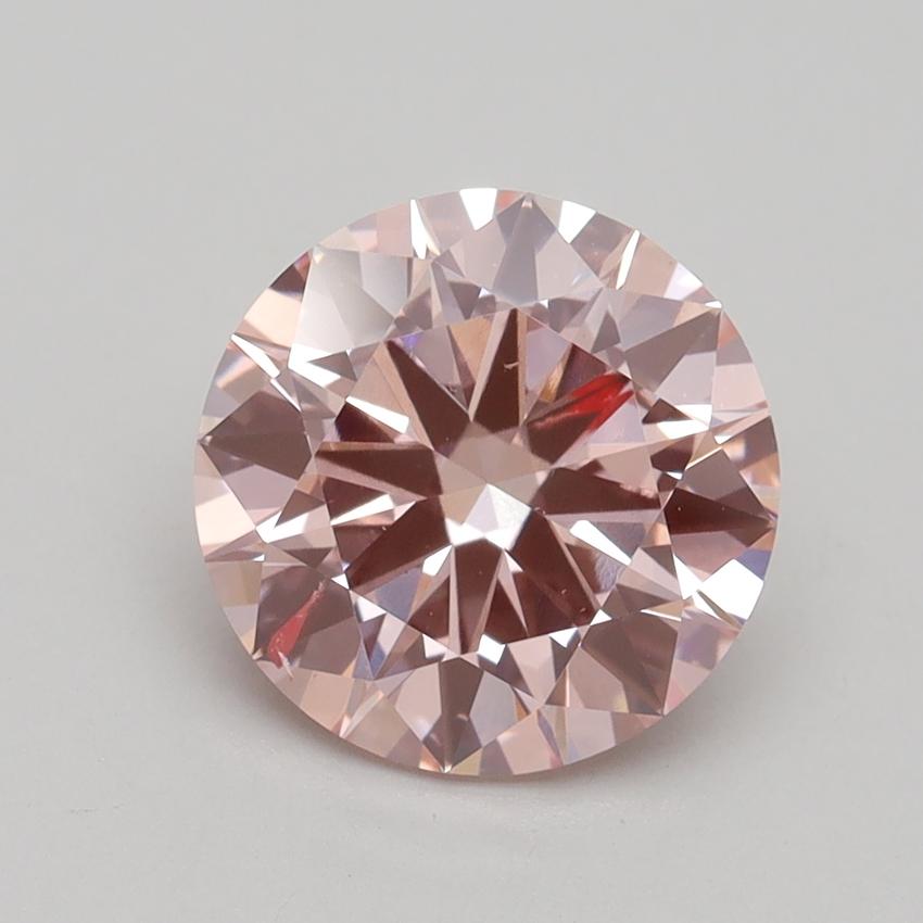 2.50 Ct. Fancy Intense Pink Round Lab Grown Diamond