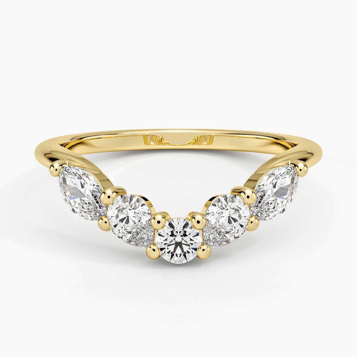 Rose gold diamond engagement ring with surprise diamond details