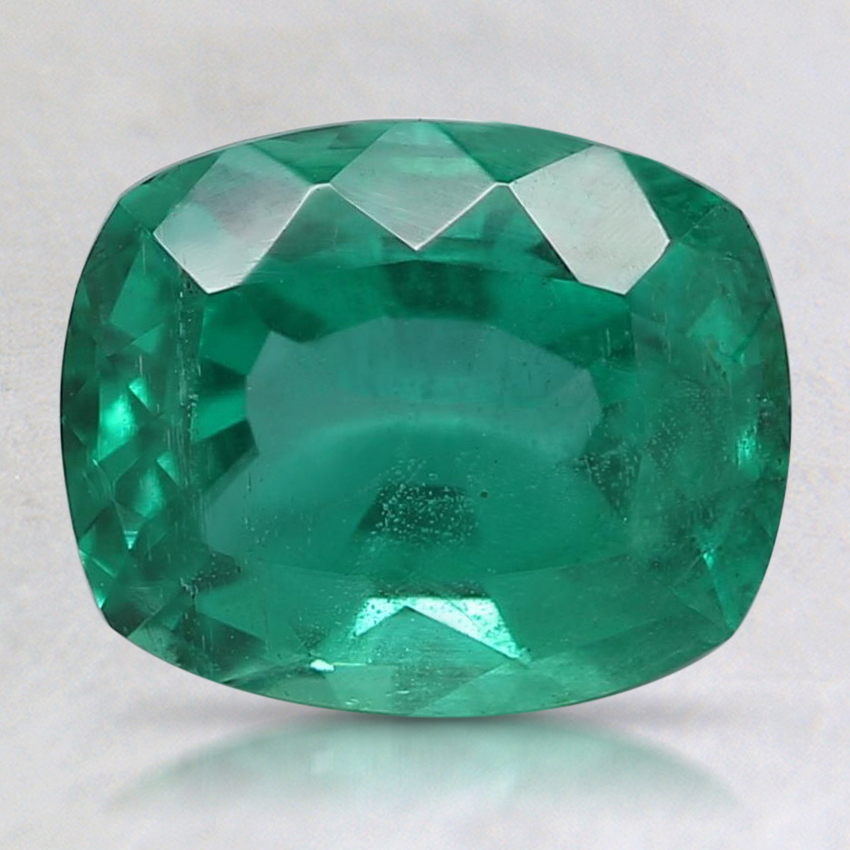 8.7x7.1mm Super Premium Cushion Emerald