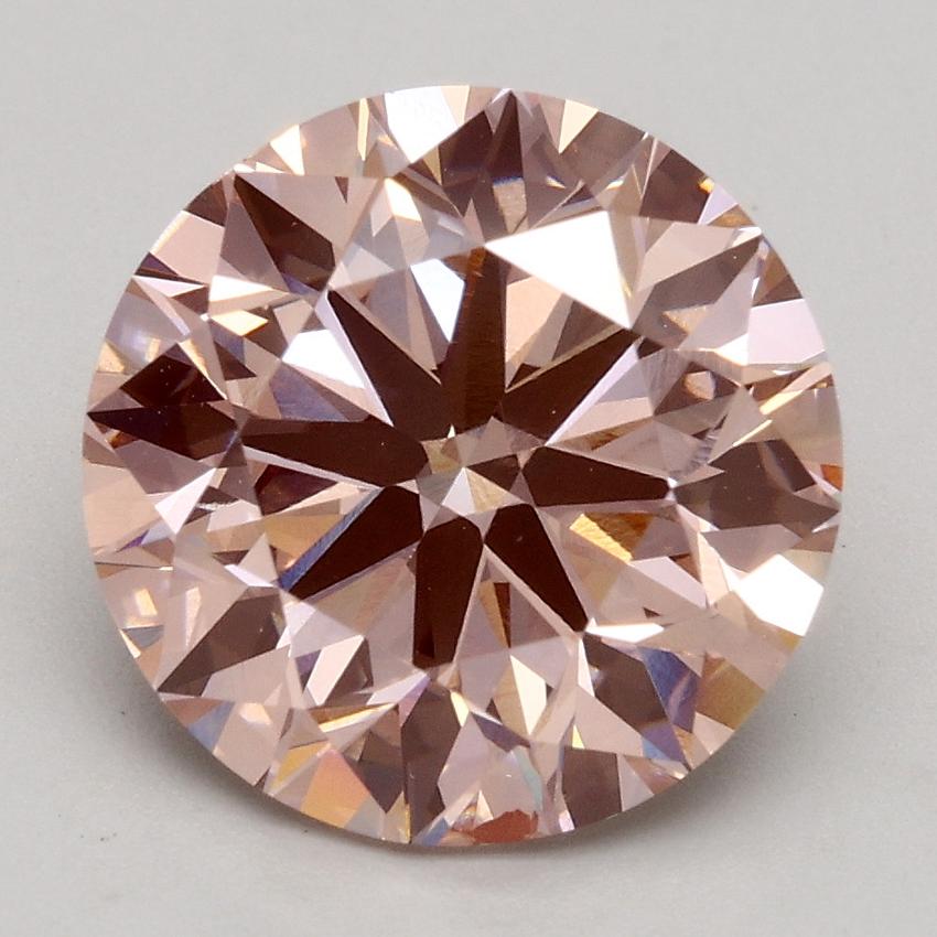 3.00 Ct. Fancy Intense Pink Round Lab Grown Diamond