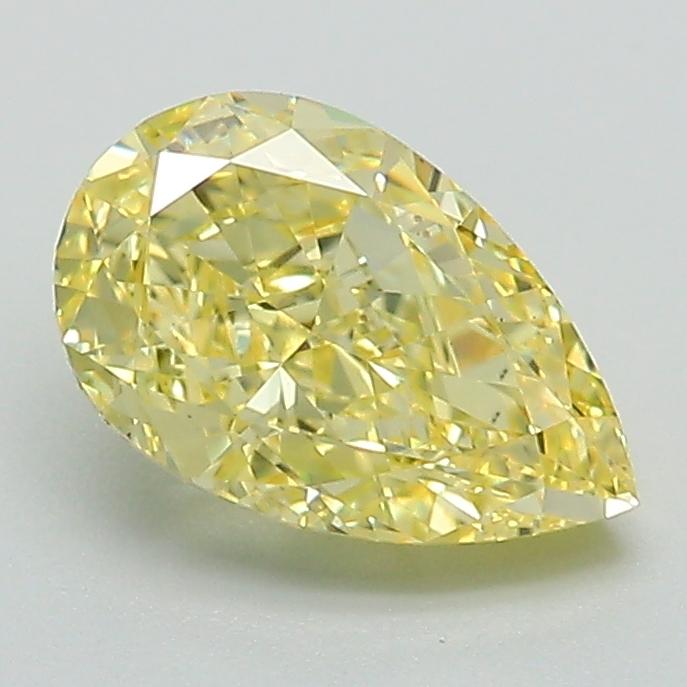 1.38 Ct. Fancy Intense Yellow Pear Lab Grown Diamond